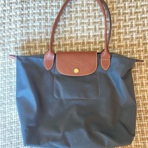Charcoal Longchamp Le Pliage Small